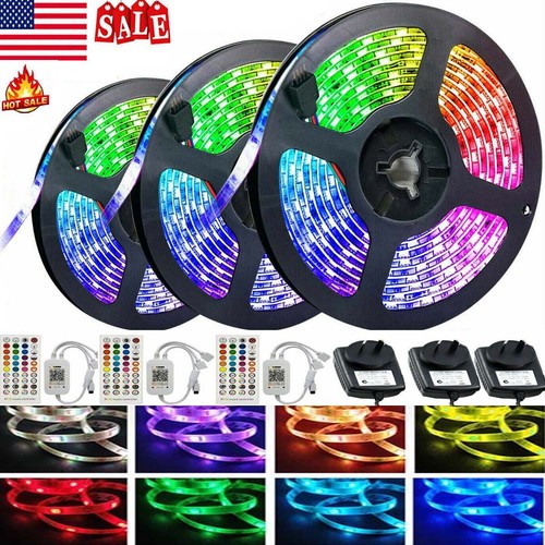 LED Strip Lights RGB Bluetooth Music Controller Power Kits Party Club Home DIY