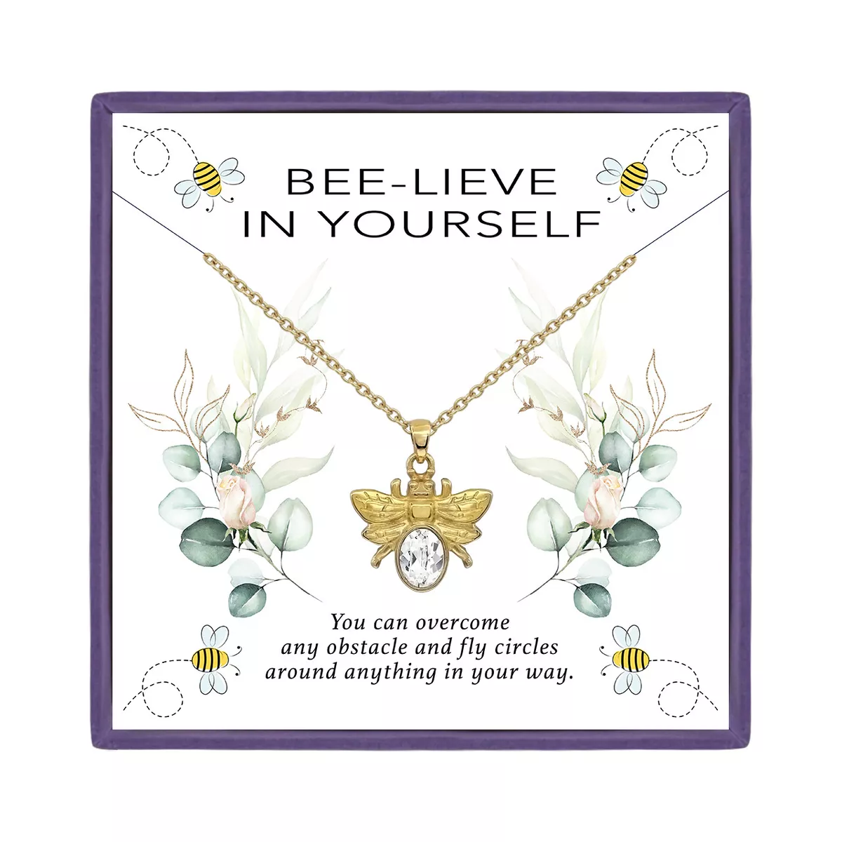 Swarovski crystal store bee necklace