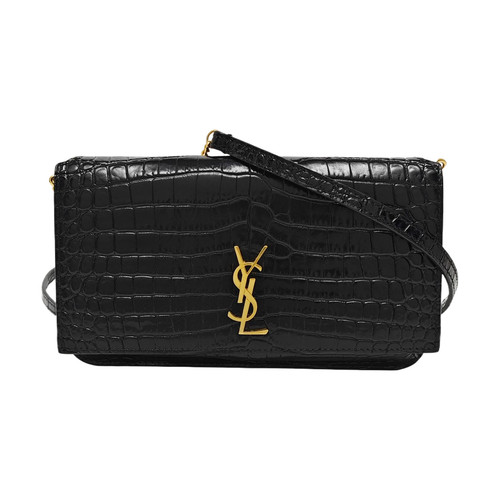 Yves Saint Laurent Crossbody bags Leather Black Free Shipping | Duties Paid