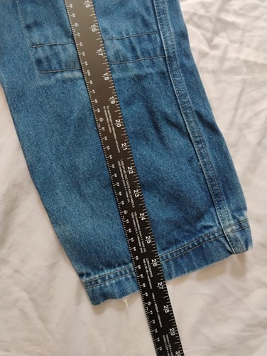 Y2K Route 66 Pants Boys Size 6 Demin Cargo Baggy Wide Leg - Picture 3 of 13