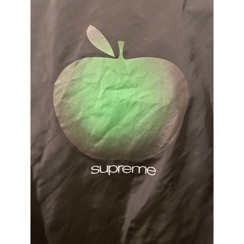 Supreme Big Apple Black Coaches Windbreaker Snap Button Coat Jacket Size Large image 4