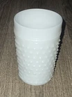 Vintage Fenton Hobnail White Milk Glass Cup Excellent Cond. 4.5" Tall. Mouth 3"