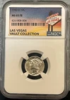 1943-D Silver Mercury Dime NGC MS65 FB-Las Vegas Vault Collection Label