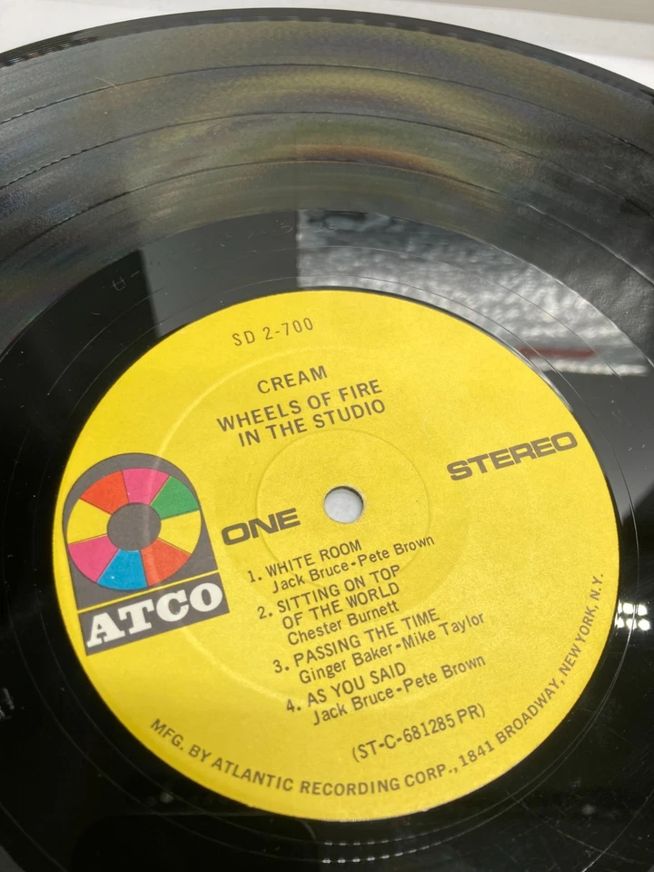 Cream Wheels Of Fire Vintage Vinyl 2LP 1968 Atco Record SD 2-700 - Image 2 of 4