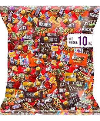 Chocolate Assorted Bulk Candy - Chocolate Candy Variety Pack - 10 Lbs