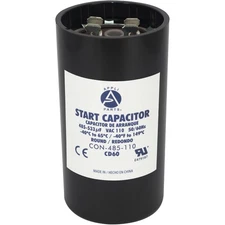 Appli Parts CON-485-110 Motor Start Capacitor 485-533 MFD uF, 110-125 VAC. Unive