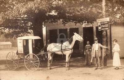 N Carolina nr Greensboro USPS Mail Wagon No. 1 RPPC Photo Postcard COPY