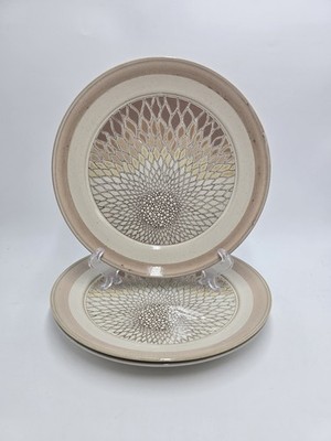 Denby Chantilly Beilagen Salatteller X3 22 cm Steinzeug Vintage England hervorragender Zustand Set