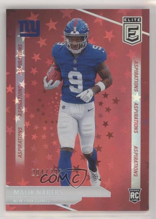 2024 Donruss Elite Rookies Aspirations Stars 204/299 Malik Nabers Rookie RC v9t