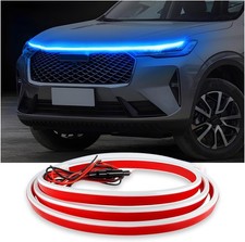 Hood Light Strip, 59 Inches Flexible DRL Dynamic Scan Start up Beam Kit, Wat
