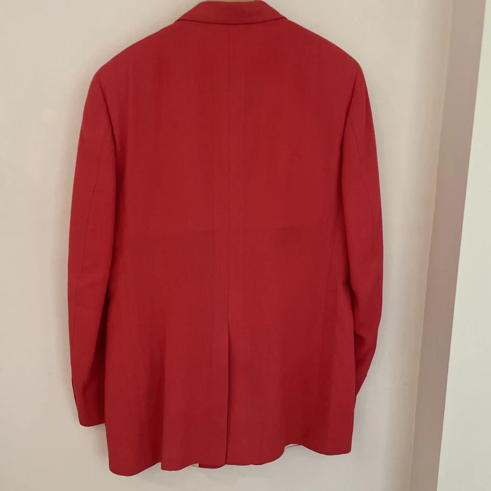 Vtg 1950s LACOSTE IZOD Men's Sport Coat Blazer Size 40 Red 2 Button Preppy - Image 3 of 4