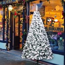 8Ft Artificial PVC Christmas Tree with Stand Holiday Season Indoor Outdoor