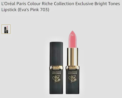 L'Oreal Paris  Colour Riche Collection Lipstick, EVAS PINK 703, 0.13oz