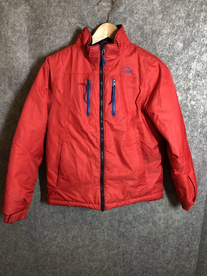 Chaqueta LL Bean Niños Mediana 10-12 Roja TEK Thinsulate Abrigo de Invierno Aislado Puffer Foto 3 de 4