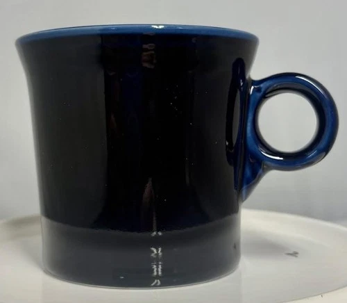 Fiesta Ware Cobalt Blue Coffee Mug Ring Handle Homer Laughlin HLC USA