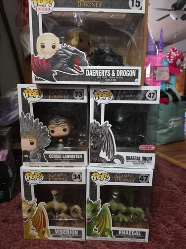 Funko Pop! Game of Thrones - Daenerys / Drogon, Cersei , Viserion, IRON Rhaegal