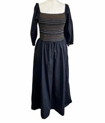 black milkmaid maxi dress YOURS Plus Size Black Milkmaid Maxi Dress