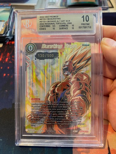 2024 Dragon Ball DBS Promos Bursting Rage Regional Top 8 130/500 BGS 10