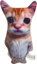 EL Gato Adorable Orange & White Tabby Cat Plush Toy - Lightweight Soft Cartoon