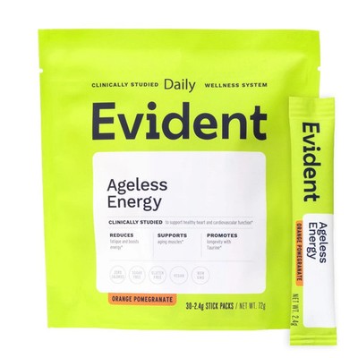 EVIDENT WELLNESS Ageless Energy Powder   CoQ10 Supplement w/Taurine, Vitamins...