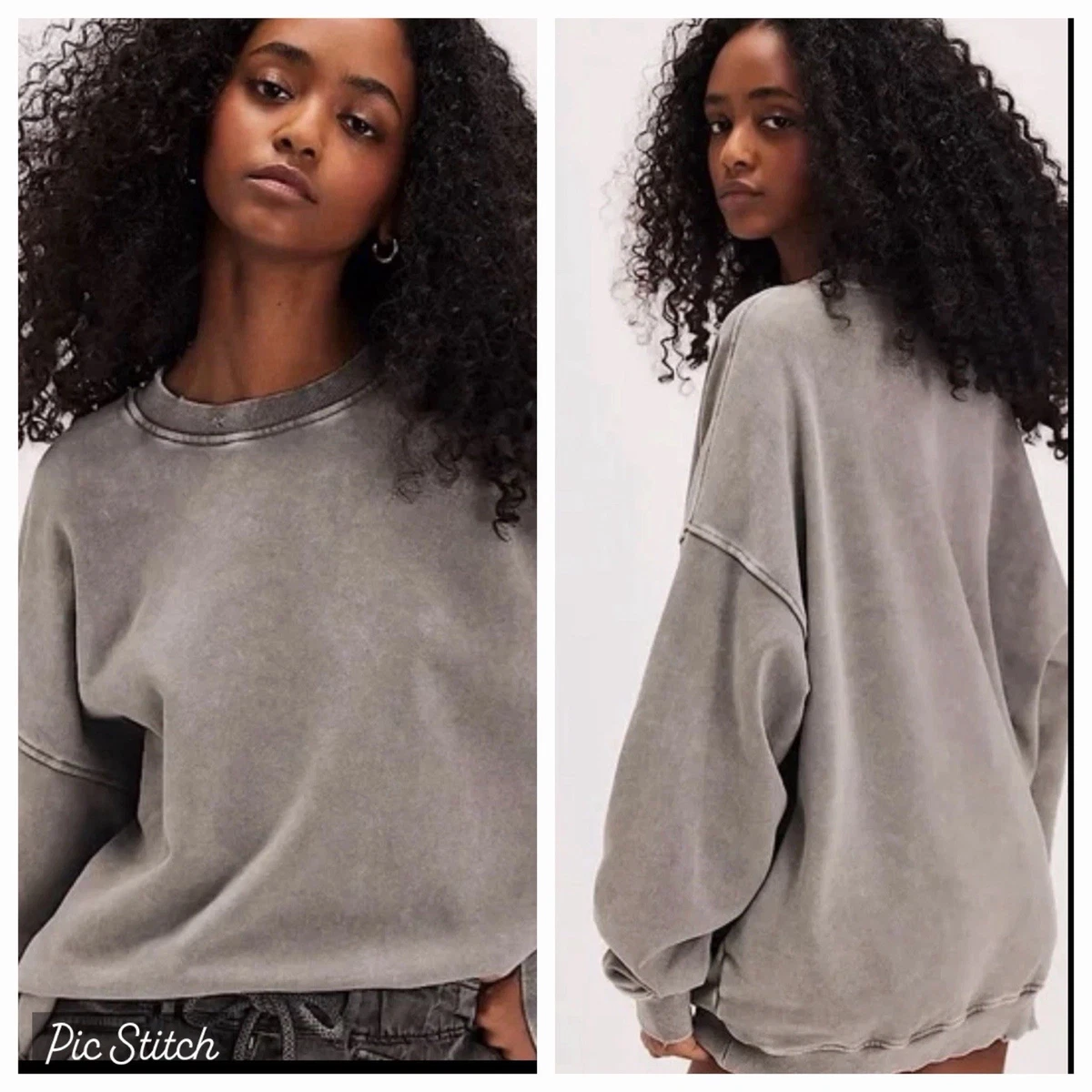 Free People Gray Sweatshirts for Women for sale | eBay
