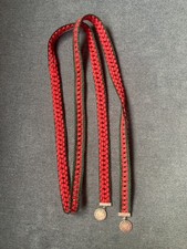 Trachtenband Herren rot-grün mit Anhänger - 7272 (26)