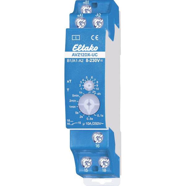 Eltako AVZ12DX-UC TDR Monofunctional Timer 230V 0.1s-40h