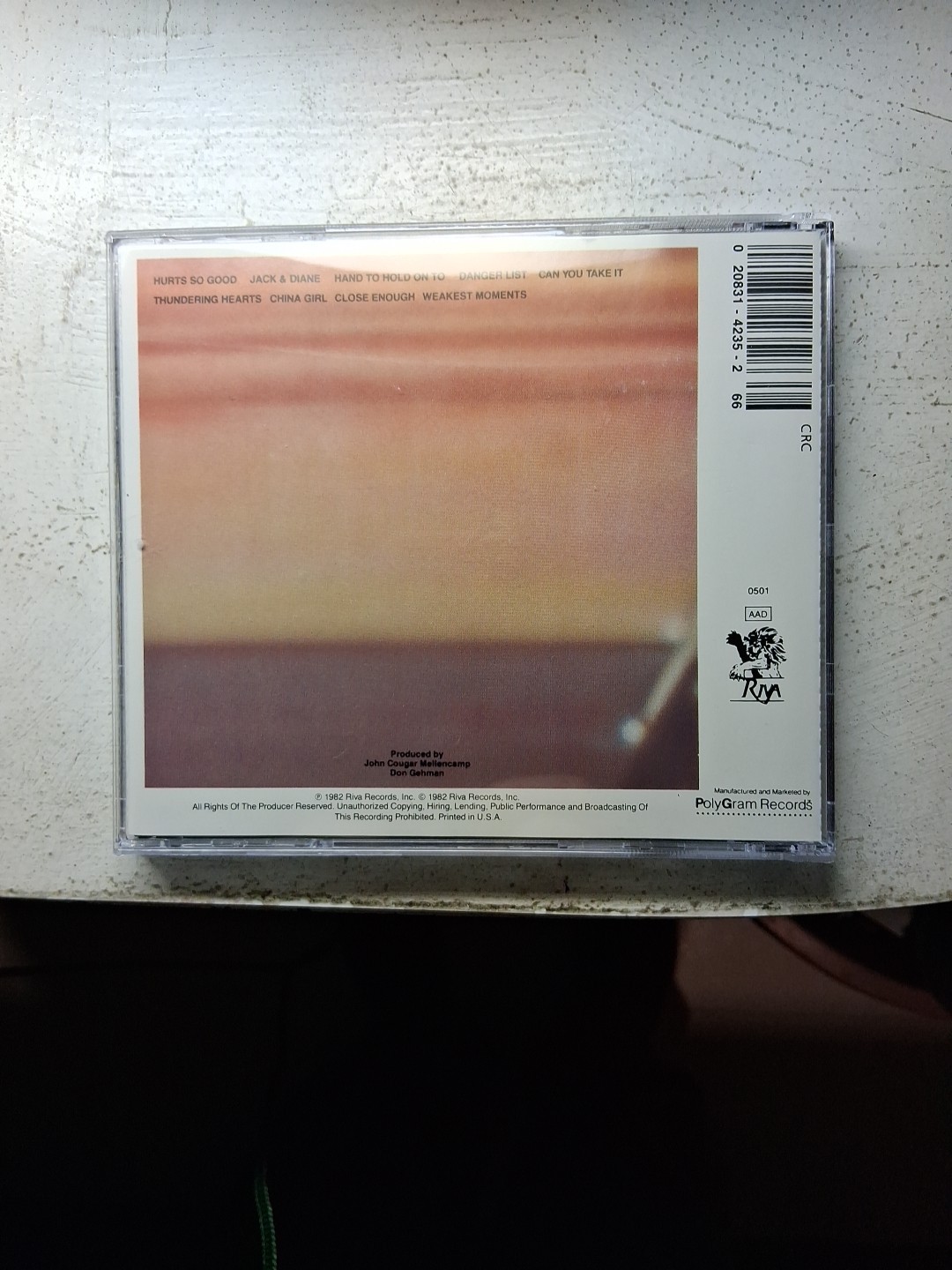 John Cougar - CD - American Fool Used (B29) thumbnail 2