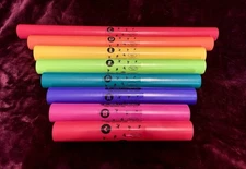 BOOMWHACKERS C Major Diatonic Scale Set Upper Octave Tuned Percussion Tubes