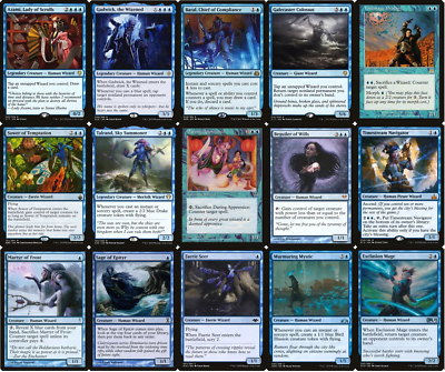 mtg wizard deck commander Commander Wizard Deck - EDH - Azami - Mono Blue -100 Card - MTG NM/M