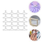 25 Pcs Miniature Decorative Coat Hangers Doll Wardrobe Dolls Clothes Storage