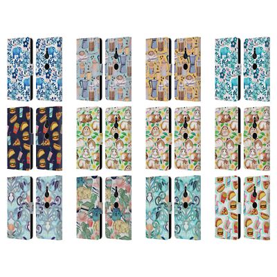 OFFICIAL MICKLYN LE FEUVRE PATTERNS 2 LEATHER BOOK WALLET CASE FOR SONY PHONES 1