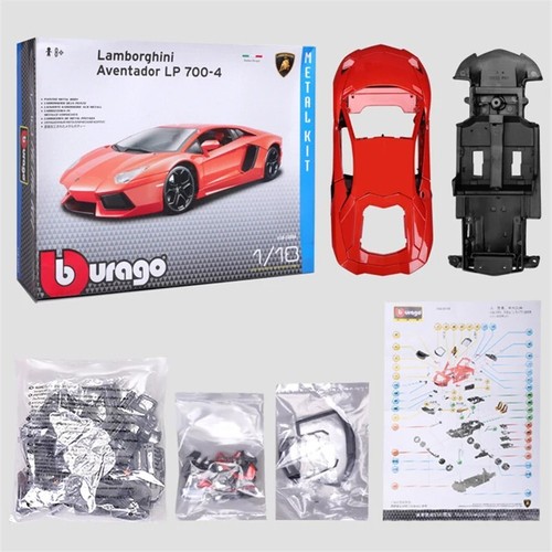 Assembly Version 1:18 Lamborghini Aventador Alloy Sports Car Model Diecast Metal - Picture 6 of 9