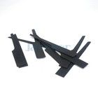 10pcs Air Body Saw Blade 32TPI Bi-Metal Black Reciprocating Length 91mm