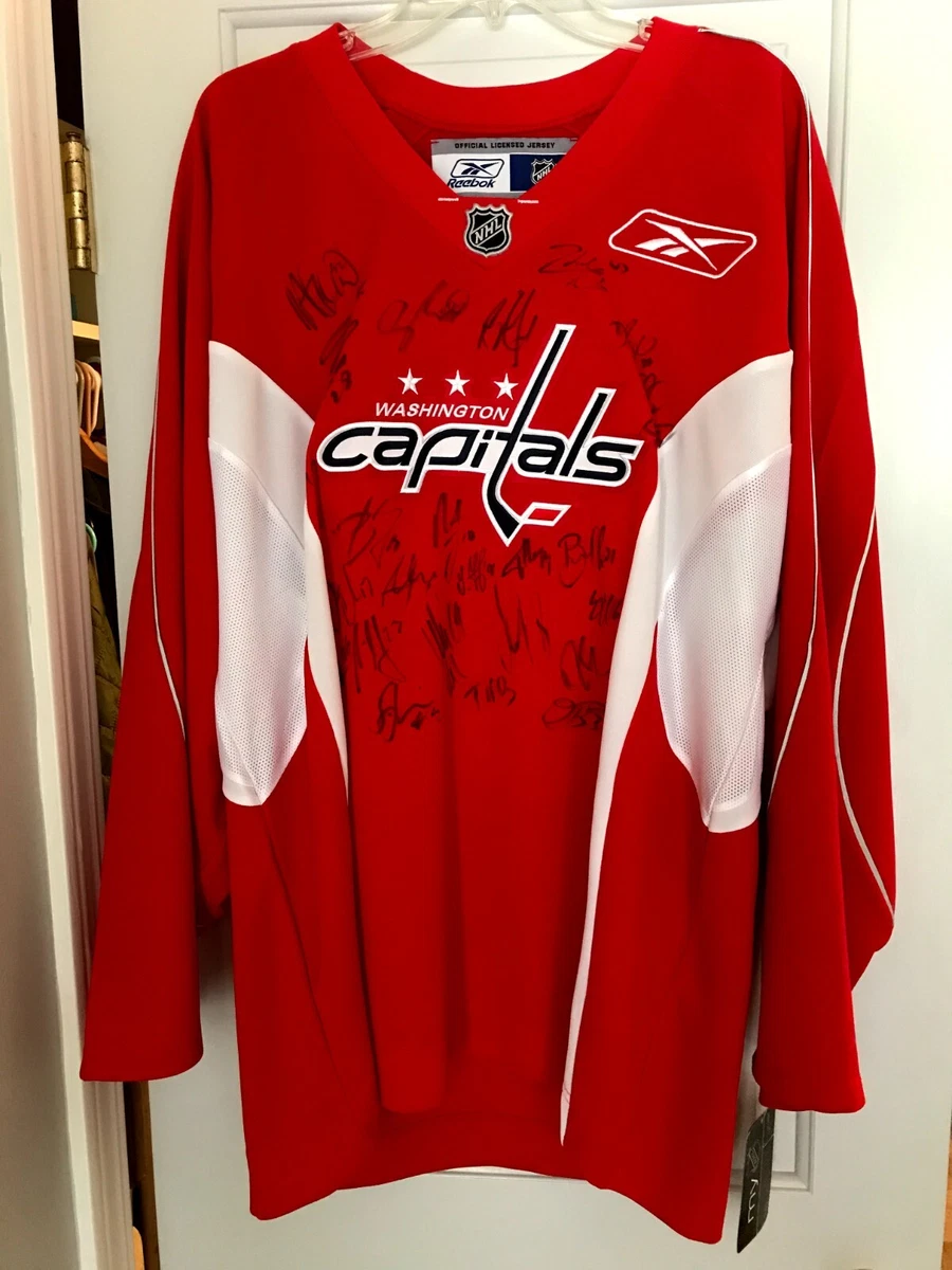 Washington capitals signed clearance jersey