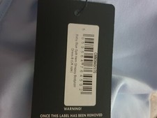 Pretty little thing baby blue split hem strappy bodycon dress uk8