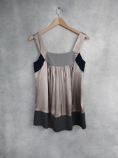 simply vera vera wang top Size 4 UK 8, Camisole Grey And Beige. Party/casual top