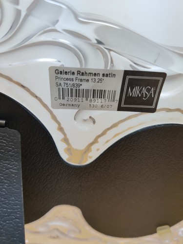 Mikasa Lead Crystal Princess Oval 3 Photo Frame Pictures Size 3"x4.5". Germany - Picture 4 of 4