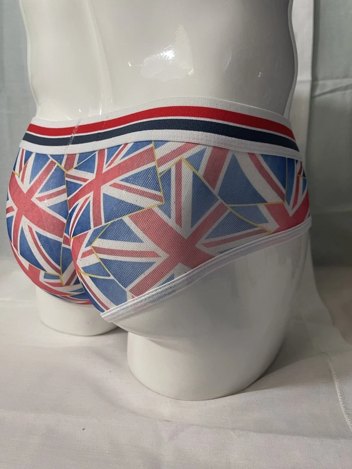 Howe Ray размер XL Union Jack сетки микро бриф Великобритании сексуальный гей мужской новый с Ярлыками LOOK РЕДКАЯ - Изображение 3 из 4