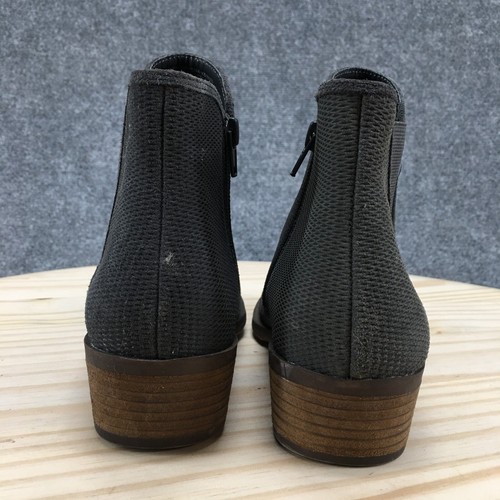 Kensie Botas Mujer 8.5 Gerona Botines Gris Cuero Cremallera Lateral Tacones Cómodos - Imagen 10 de 19