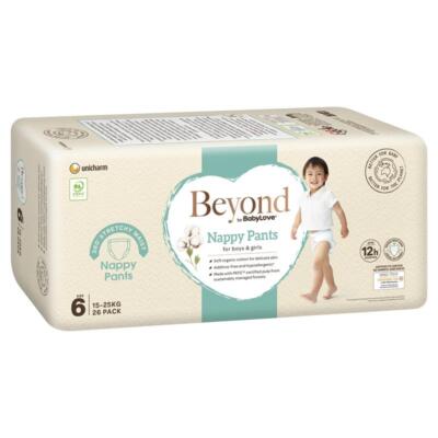 Beyond by BabyLove Nappy Pants Size 6 (15-25kg) 26 Pack