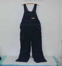 Big Mac Work Wear Denim Overalls Mens 40 x 28 Blue Jean Coveralls Dark Wash