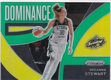 2022 Prizm WNBA Basketball GREEN Dominance #15 Breanna Stewart - Seattle Storm