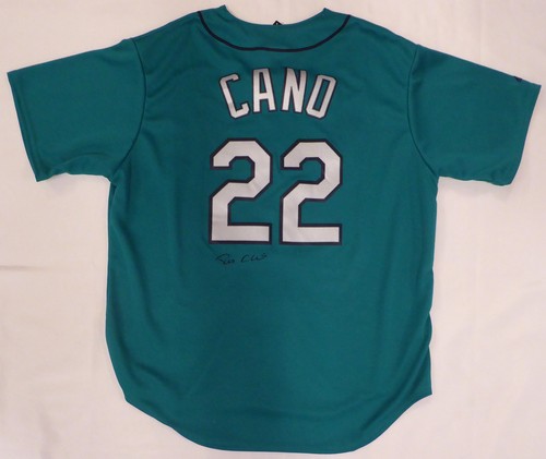 Seattle Mariners Robinson Cano Autographed Teal Majestic Jersey PSA/DNA #6A27284 - Picture 2 of 6