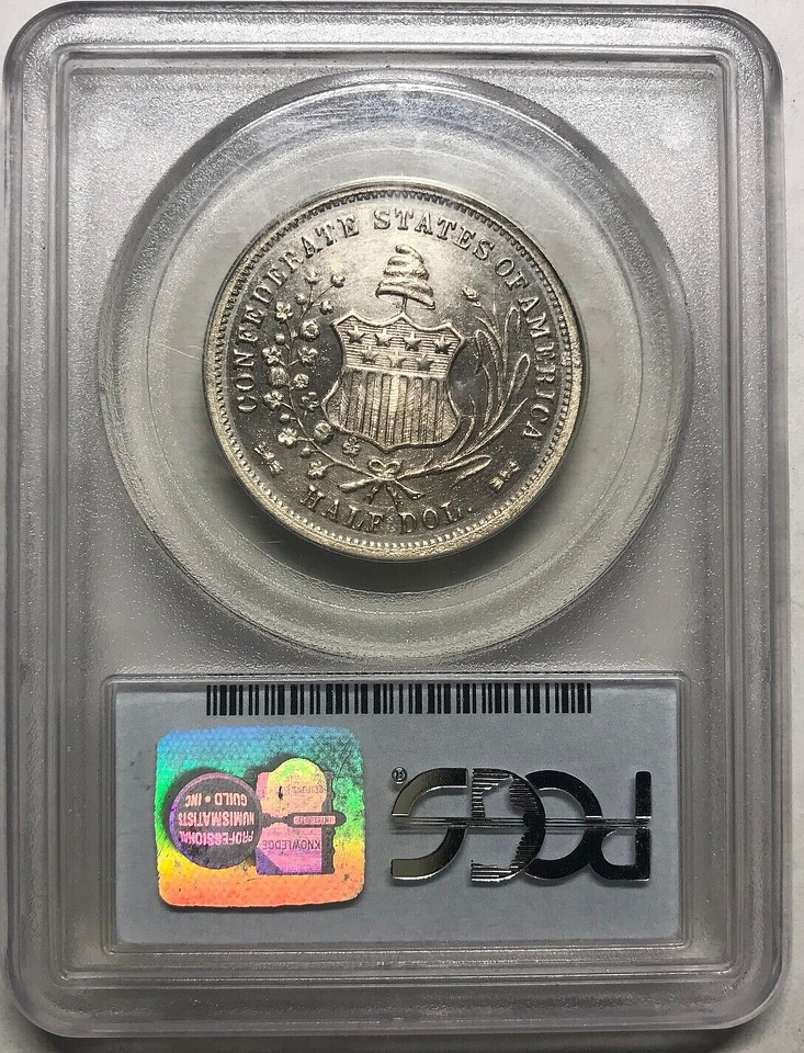 1861 CONFEDERATE STATES SILVER HALF DOLLAR RESTRIKE (SCOTT RESTRIKE ...