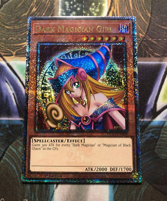 *** DARK MAGICIAN GIRL *** ORIGINAL ART QUARTER CENTURY SECRET RARE MP24 YUGIOH!