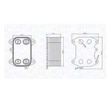 Magneti Marelli 350300003300 Ölkühler Motoröl für Skoda Fabia II Audi Seat VW