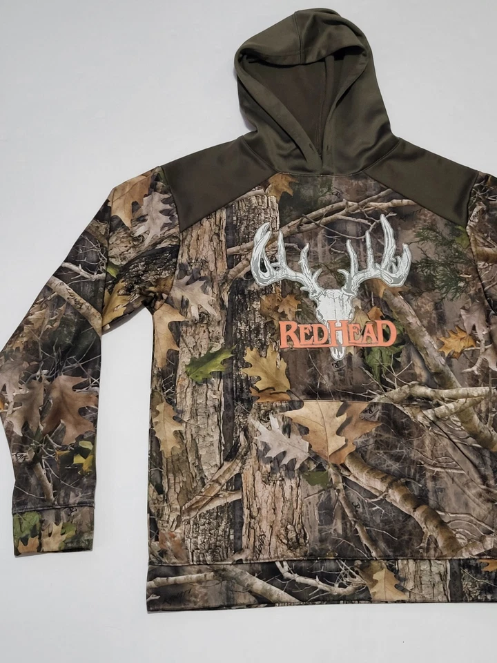 (#C) Redhead Camo Hunting Pullover Hoodie Mens Size Small  Long Sleeve  - Image 2 of 4