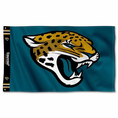Jacksonville Jaguars Printed Header 3x5 Foot Premium Flag