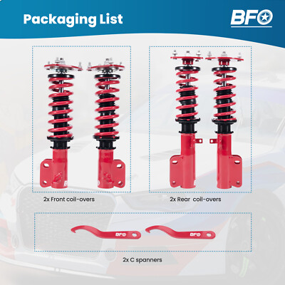 Coilovers Lowering Suspension Kit Fit Toyota Corolla E90 E100